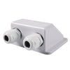 Solar Panel Junction RV Caravan Boat Double Wire Cable Entry Gland Box