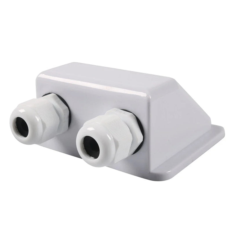 Solar Panel Junction RV Caravan Boat Double Wire Cable Entry Gland Box