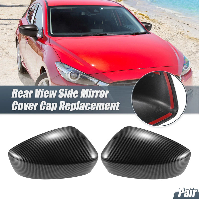 Mazda 3 Rearview Mirror Cover Overlay  Carbon Fiber (2004-2013)