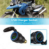 BMW Ducati Motorcycle Hella DIN Type C Dual USB Charger Socket