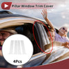 Ford F250 1999-2014 Silver Tone Door Pillar Window Trim
