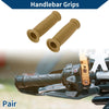 7/8" 22mm Hand Grip Rubber Brown 1 Pair