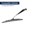 Dodge Caliber Rear Windshield Wiper Blade Arm Set 2 x 285mm (2008-2017)
