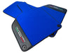 Lamborghini Huracan (2014-2023) - Carbon Fiber Leather Blue Floor Mats
