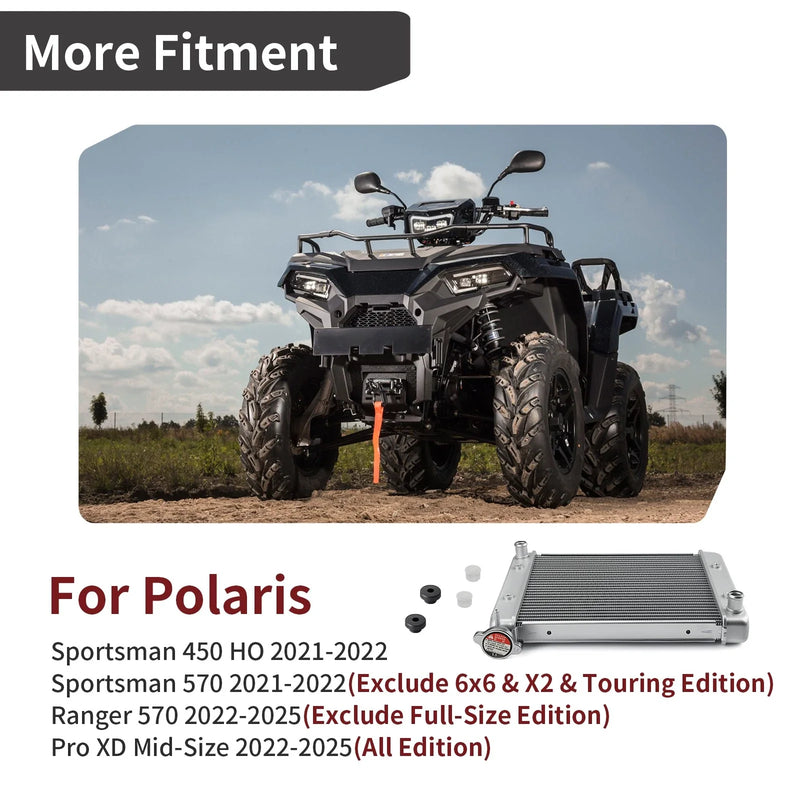 Polaris Sportsman 450 HO Radiator & Mount Bushing (2021-2022)