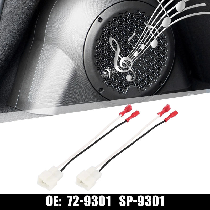 Toyota Pickup 2 x Speaker Connector Harness Adapter (1984–1988)