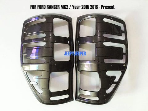 Ford Ranger T6 PX Grey Wildtrak Headlight Taillight Cover Trim (2015-21)
