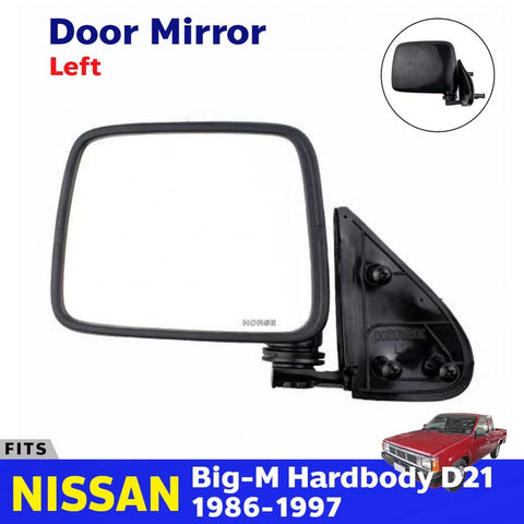 Side View Door Mirror Left Fits Nissan Hardbody Navara D21 Pickup Truck 1986-97