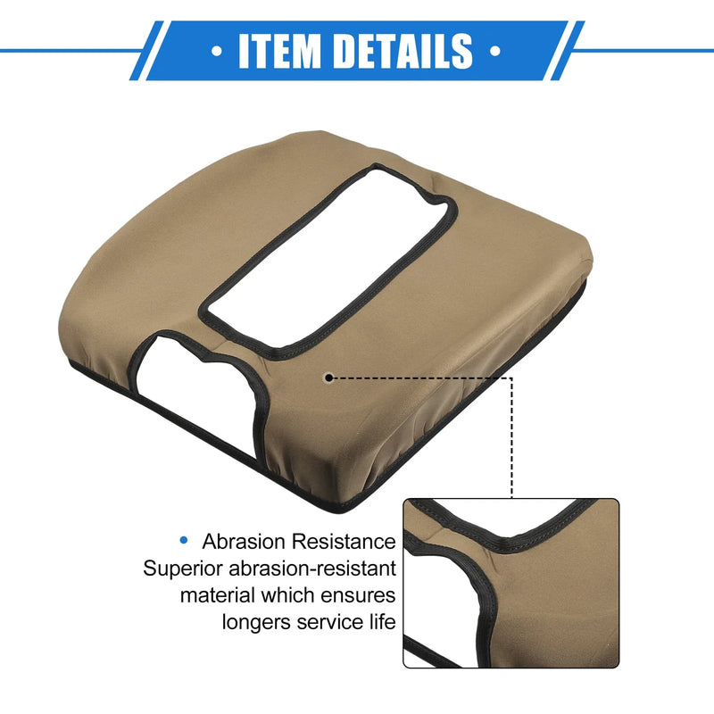GMC Sierra Deep Brown Armrest Protector Cover Pad Replacement (2014-2017)