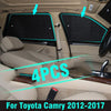 Toyota Camry Side Window Privacy Sunshade Black Silver 4 x (2012–2017)