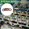 Make Model Oil Seal / 35x46x7mm / Rotary Shaft Seal Fluorine Rubber Brown 5 Pcs