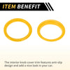Jeep Wrangler JL AC Vent Dashboard Decoration Rings  Yellow (2018-2020)