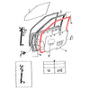 Toyota Corona Sedan 1983-1987 Front Door Weatherstrip x2