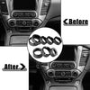 Chevy Silverado & GMC Sierra 8 x AC Radio Knob Covers (2014-2018)