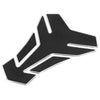 Motorcycle Tank Protector PVC Rubber Pad Emblem Sticker Silver Tone
