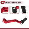 Bosuer M4 Folding Gear Shifter Lever Red Lever Black Head