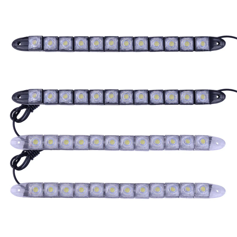 Car 12" LED DRL Fog Lamp Daytime Running Light Strips