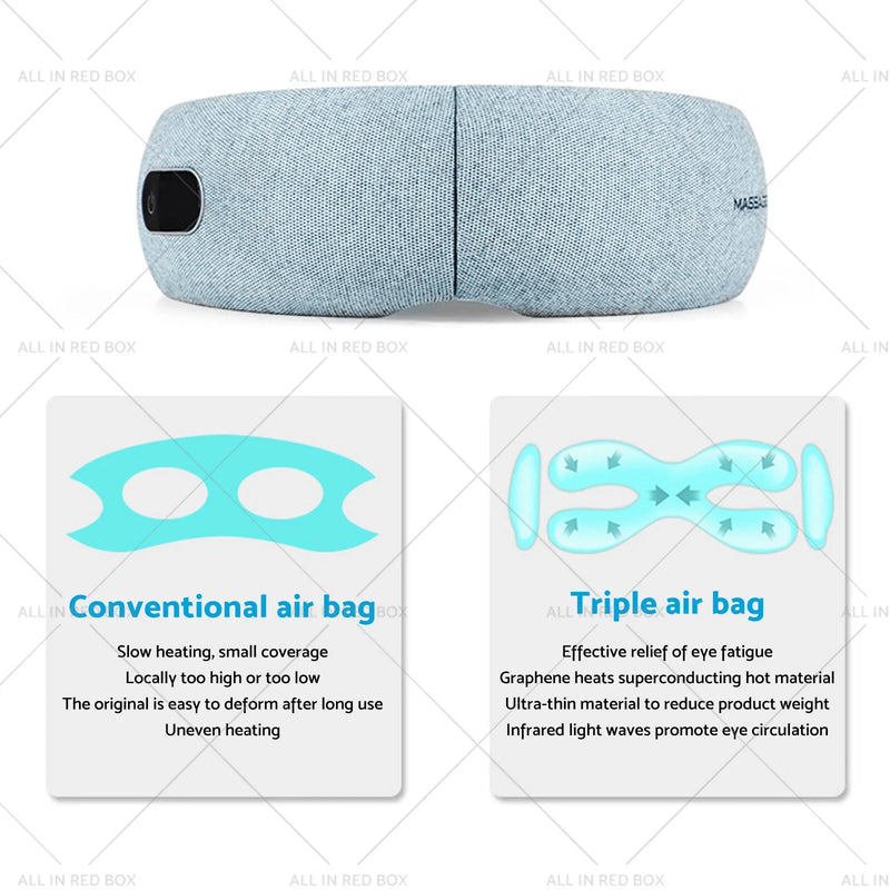 Tension Relief Smart Eye Massager with Heat, Vibration & Music Therapy
