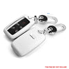 Land Rover LR4 Discovery Sport Leather White FOB Key Cover Bag Case Fit