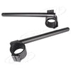 Handle Bar with Adjustable Clamps for 45MM Fork Tube Black 22mm & 7/8" Clips