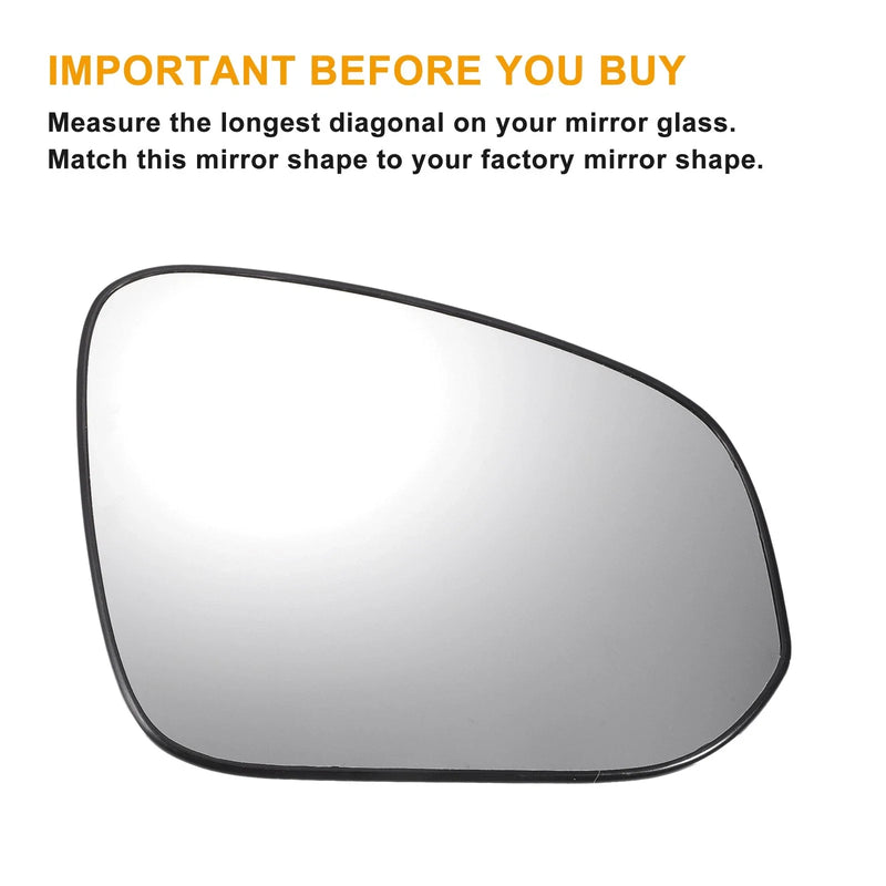 Toyota Tacoma Heated Left Right Side Mirror Glass w/ Backing Plate
