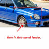 Subaru Impreza WRX Sedan 2002-2003 Real Carbon Fiber Side Fender Panel