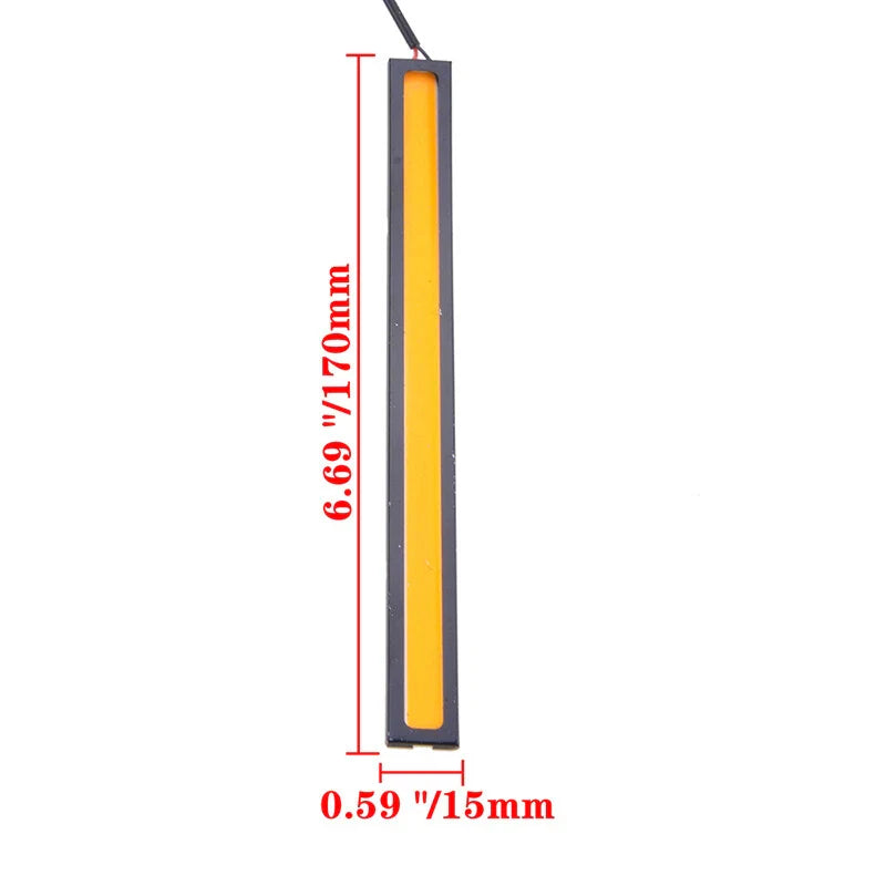 Camping Caravan Boat Car Yellow 12V Waterproof DRL LED Strip Light Bar