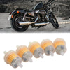 Universal Motorcycle 5pcs Inline Gasoline Fuel Filter with Magnet 55x30mm