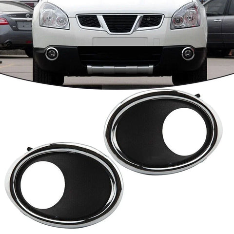 Nissan Qashqai 2 x Left+Right Fog Light Lamp Cover Bezel Trim (2014–2017)
