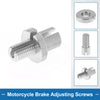 Motorcycle Brake Lever Barrel Adjusters Screws M10 2 x