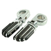 Harley 1 1/4" Chrome Highway Pilot Male Footpeg Peg Mount Clamps