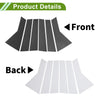 Chevy Captiva 6 Pcs Carbon Fiber Pillar Window Trim (2019-2023)
