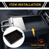 Chevy Silverado & GMC Sierra Black Red Full Center Console Organizer Tray