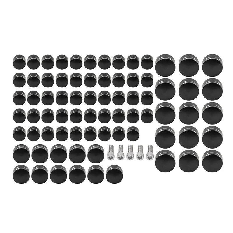 Harley Touring Road Street Glide 75X CNC Engine Bolt Topper Caps (2009-2023)