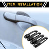 Dodge Ram 1500 (2002-2008) Glossy Black Car Door Handle Protector Set