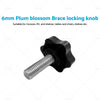 Caravan RV 6mm Plum Blossom 1x Awning Brace Locking Knob