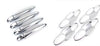 JEEP Compass 2017-2021 12 x pcs ABS Chrome Door Handle Bowl Cup Cover Trim
