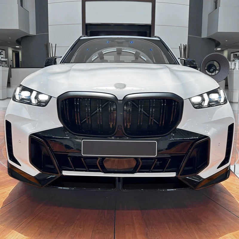 BMW X5 G05 LCI M Sport 3 x Front Bumper Spoiler Lip Kit (2023-2024)