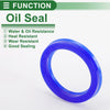 Oil Seal TPU 35x45x6mm Rotary Shaft Seal High Pressure Blue 5 Pcs