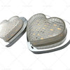 Heart 12V LED Side Marker Indicators - Clear Flash