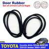 Door Rubber Seal Front L+R Fits Toyota Corolla Altis CE120 ZZE121 ZZE122 SED D06