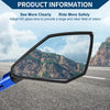 Motorcycle Side Rearview Mirror Black Blue 1 Set Rear View Mirror