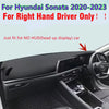 Hyundai Sonata RHD Leather Dash Cover Protector Mat Pad (2020–2023)