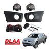 Mitsubishi Triton L200 E4 Fog Lamp Spot Light + Black Cover Set (09-14)