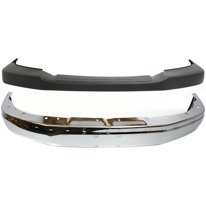 Bumper Kit For 03-21 Chevy Express 2500 3500 Front Chrome