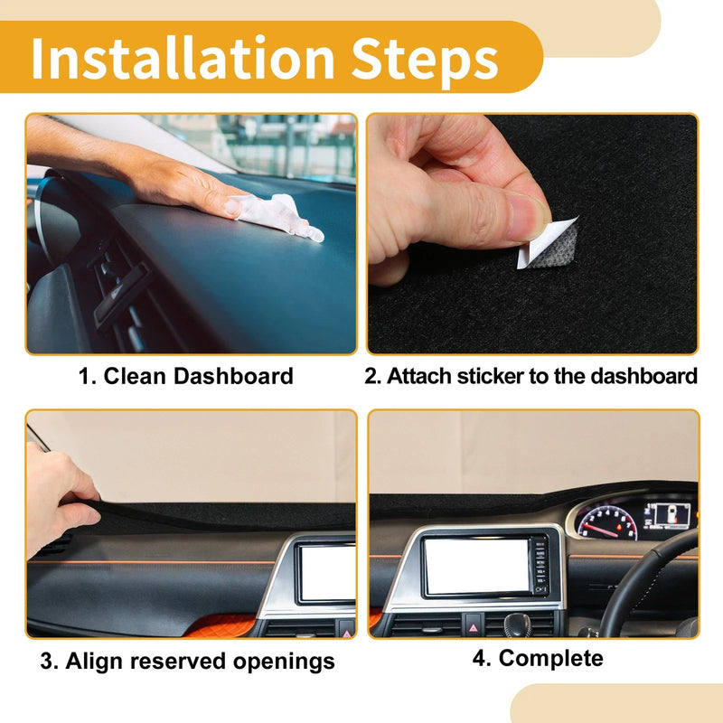 Honda Accord (2003-2007) 1 Pcs Anti-Slip Dashboard Cover Black