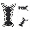 Motorcycle White Gas Fuel Oil Tank Pad Fish Bone 3D Decal Sticker Protector