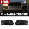 Audi Q5 Front Bumper Fog Light Grille Cover Trim (2018-2020)
