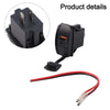 Car Rocker Switch Dual USB Charger PD and QC3.0 Port with LED Power Socket