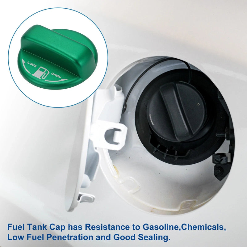 Toyota Hiace Metal Gas Fuel Tank Cap Cover Trim Sticker Green (2005-2023)